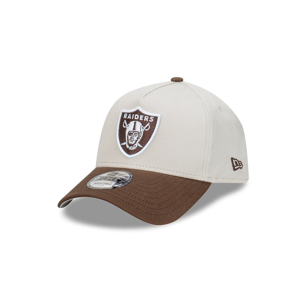 New Era หมวกรุ่น Las Vegas Raiders 2-Tone Vintage Stone Walnut 9FORTY A-Frame Cap