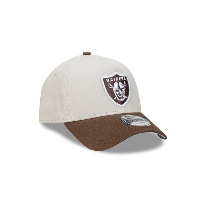 New Era หมวกรุ่น Las Vegas Raiders 2-Tone Vintage Stone Walnut 9FORTY A-Frame Cap