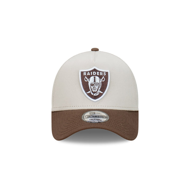 New Era หมวกรุ่น Las Vegas Raiders 2-Tone Vintage Stone Walnut 9FORTY A-Frame Cap