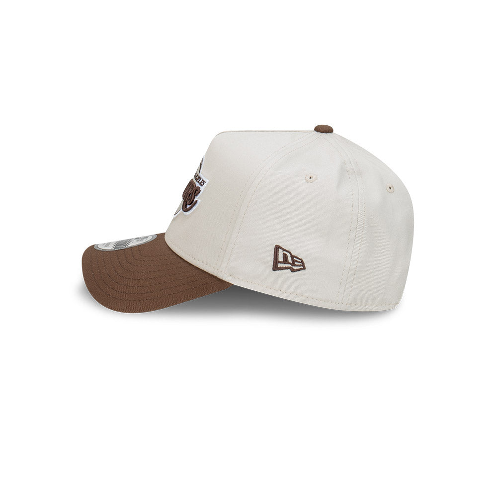 New Era หมวกรุ่น Los Angeles Lakers 2-Tone Vintage Stone Walnut 9FORTY A-Frame Cap