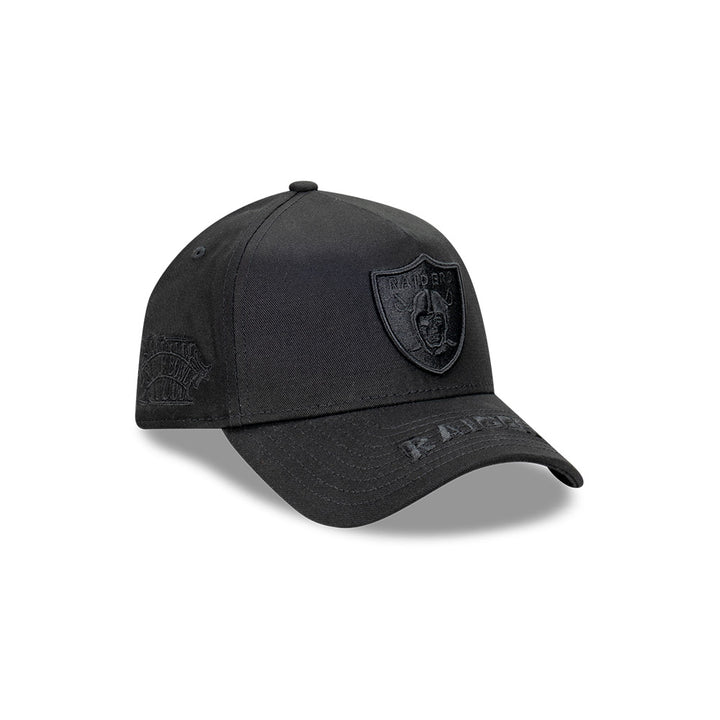 New Era หมวกรุ่น Las Vegas Raiders Tonal Visor Hit Black 9Forty A-Frame Cap