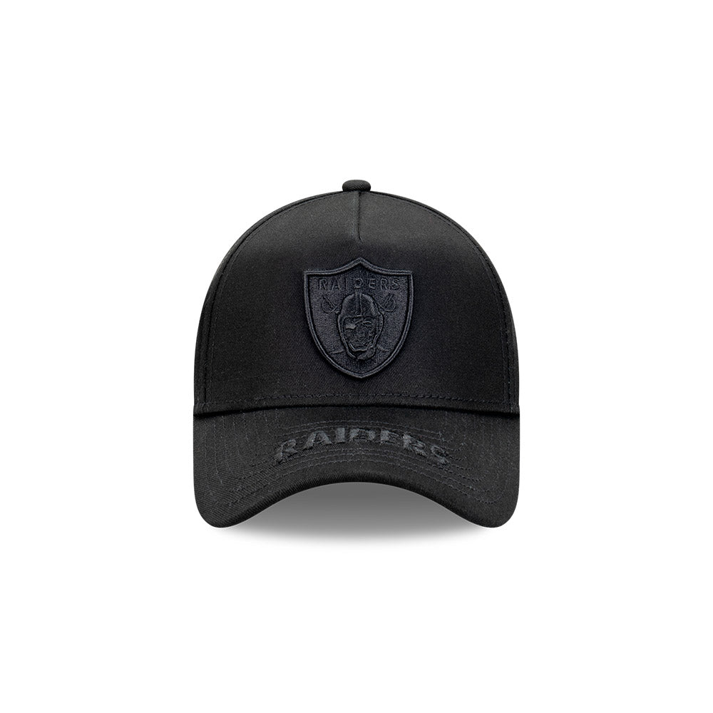 New Era หมวกรุ่น Las Vegas Raiders Tonal Visor Hit Black 9Forty A-Frame Cap