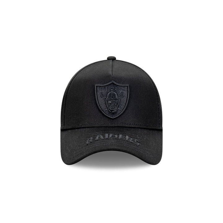 New Era หมวกรุ่น Las Vegas Raiders Tonal Visor Hit Black 9Forty A-Frame Cap