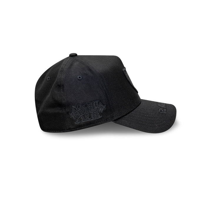 New Era หมวกรุ่น Las Vegas Raiders Tonal Visor Hit Black 9Forty A-Frame Cap