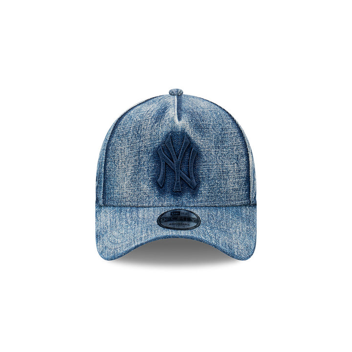 New Era หมวกรุ่น New York Yankees Snow Wash Blue Denim 9Forty Af Cap