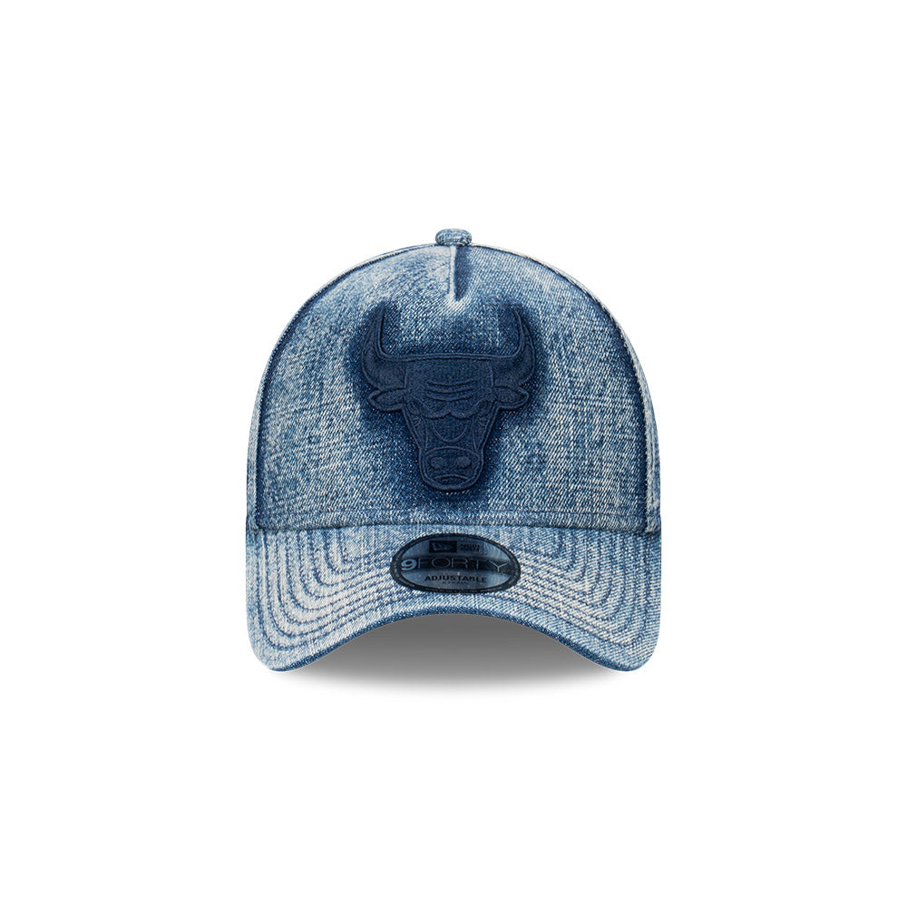 New Era หมวกรุ่น Chicago Bulls Snow Wash Blue Denim 9Forty Af Cap