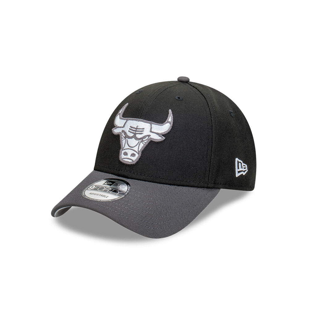 New Era หมวกรุ่น Chicago Bulls Repreve® 2-Tone Graphite Visor Black 9Forty Cap
