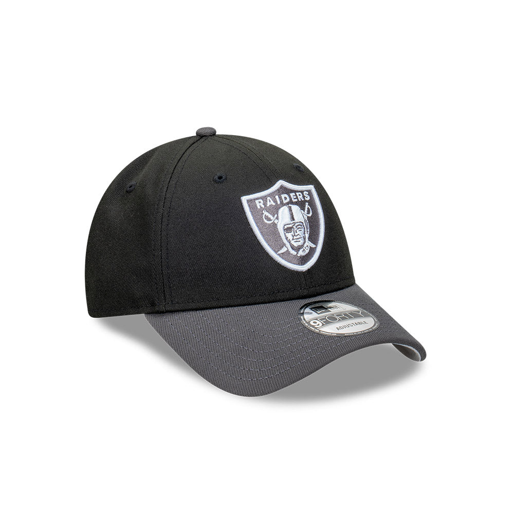 New Era หมวกรุ่น Las Vegas Raiders Repreve® 2-Tone Graphite Visor Black 9Forty Cap