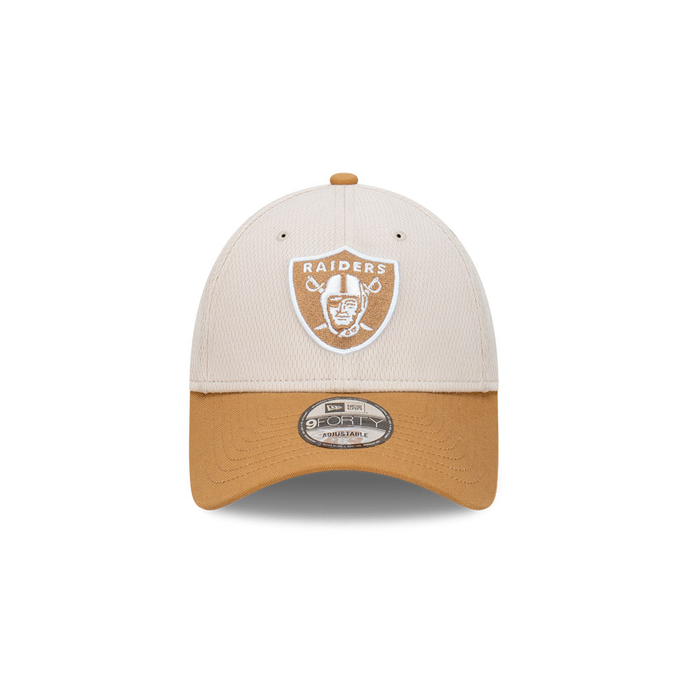 New Era หมวกรุ่น Las Vegas Raiders Dashmark 2-Tone Wheat Visor Stone 9Forty Cap