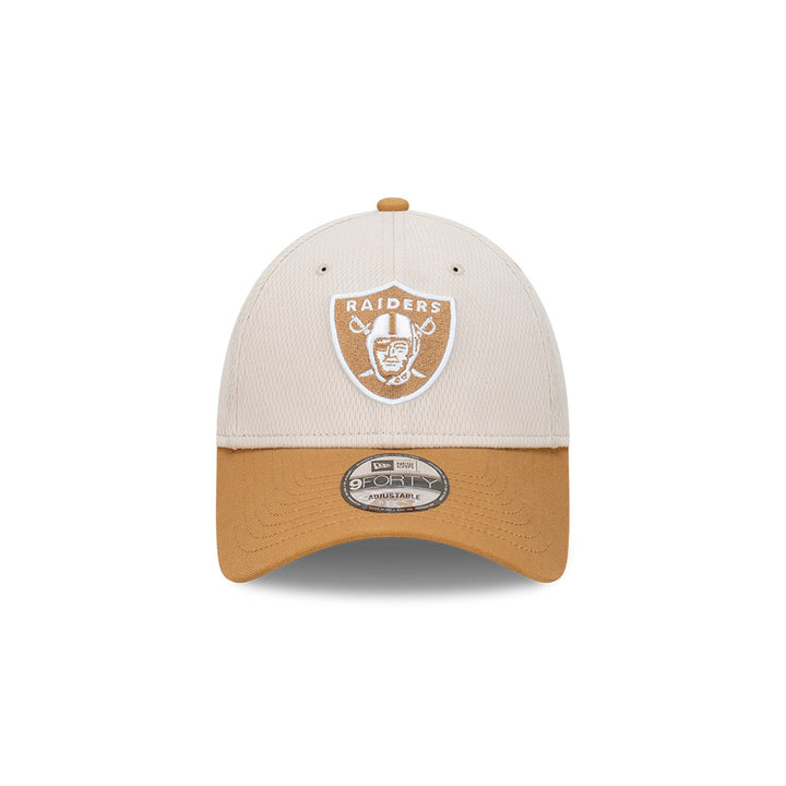 New Era หมวกรุ่น Las Vegas Raiders Dashmark 2-Tone Wheat Visor Stone 9Forty Cap