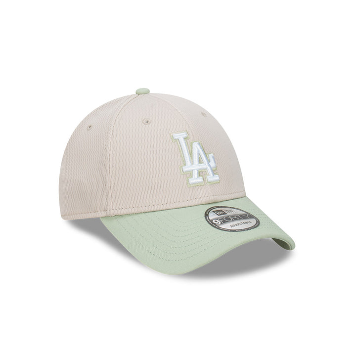 New Era หมวกรุ่น Los Angeles Dodgers Dashmark 2-Tone Soft Grass Visor Stone 9Forty Cap