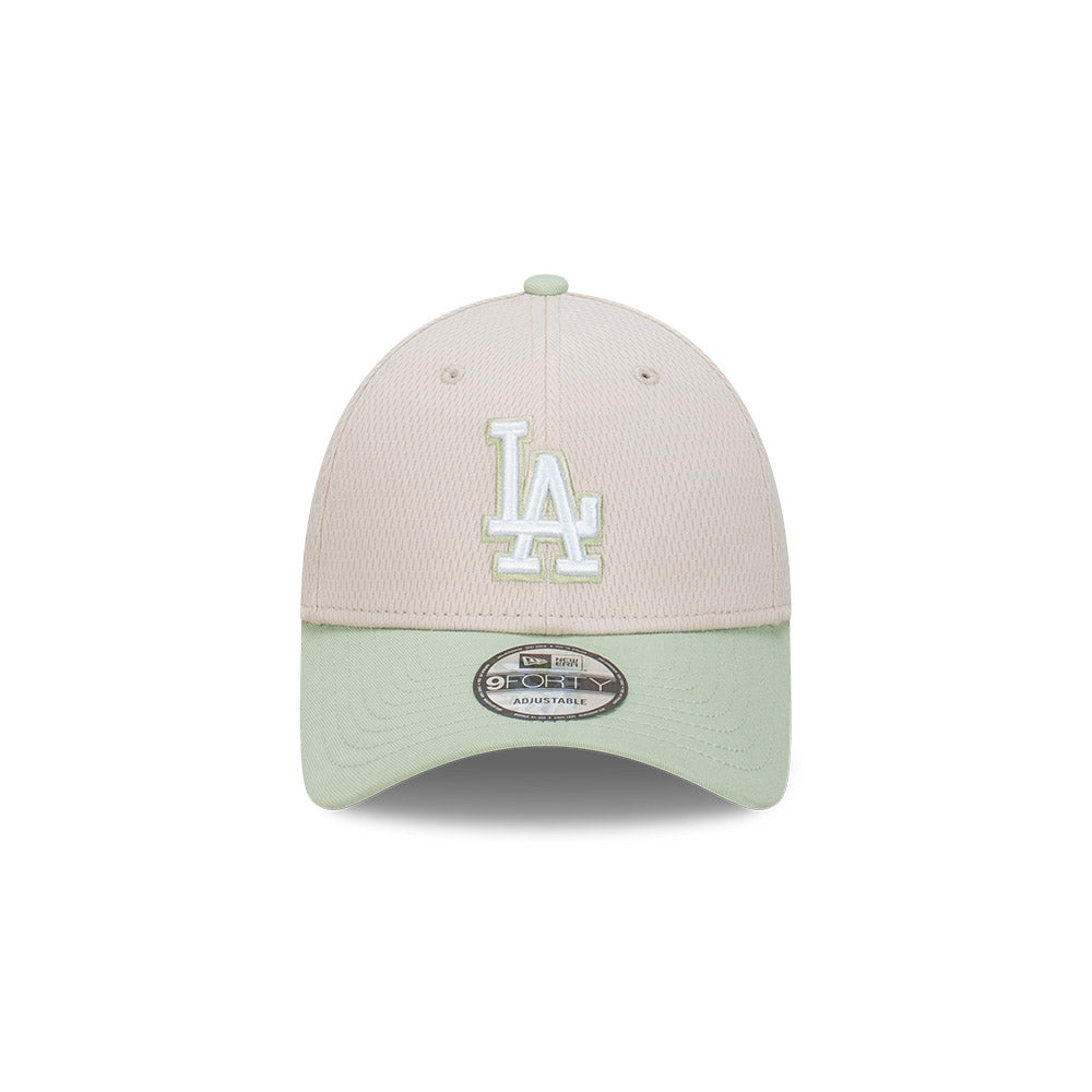 New Era หมวกรุ่น Los Angeles Dodgers Dashmark 2-Tone Soft Grass Visor Stone 9Forty Cap