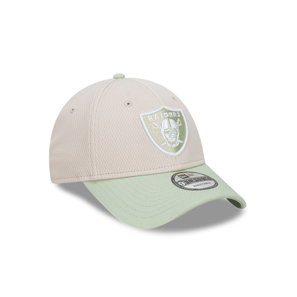 New Era หมวกรุ่น Las Vegas Raiders Dashmark 2-Tone Soft Grass Visor Stone 9Forty Cap