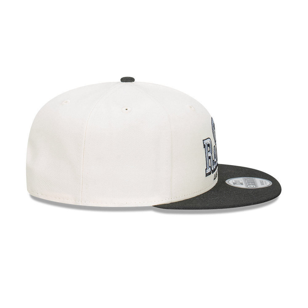 New Era หมวกรุ่น Las Vegas Raiders Stack Script 2-Tone Black Visor Chrome White 9FIFTY Cap