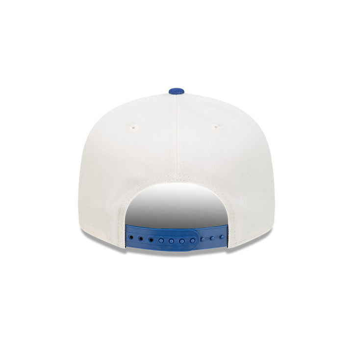 New Era หมวกรุ่น Los Angeles Dodgers Stack Script 2-Tone Dark Royal Visor Chrome White 9FIFTY Cap