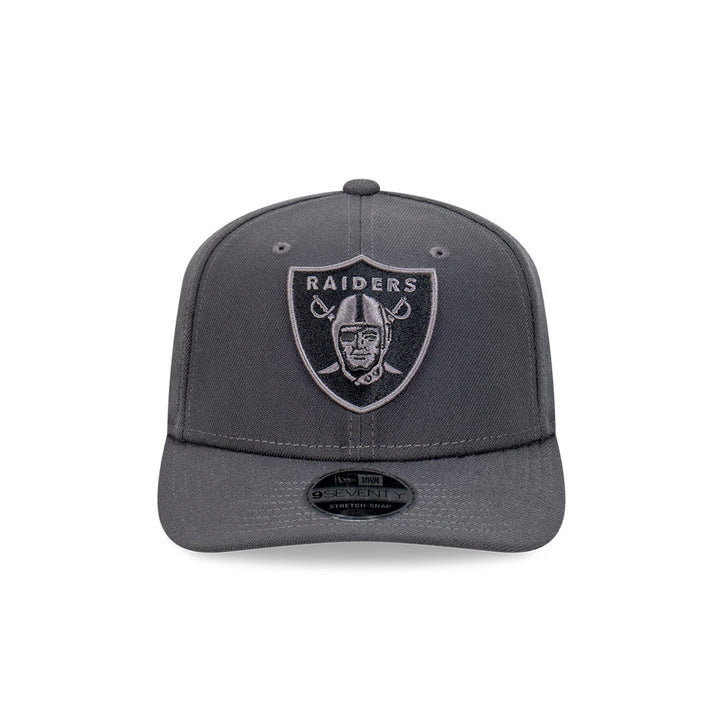 New Era หมวกรุ่น Las Vegas Raiders Carbon Steel Dark Gray 9Seventy Stretch-Snap Cap