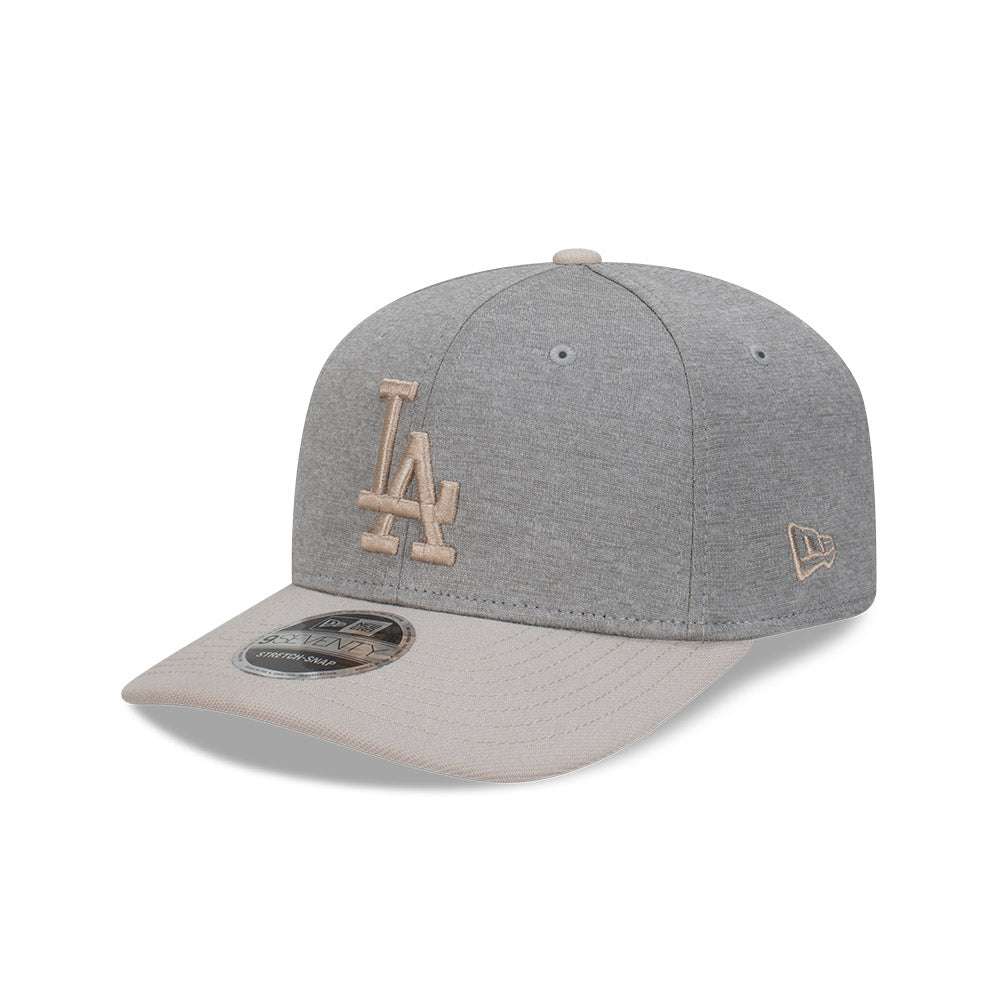 New Era หมวกรุ่น Los Angeles Dodgers Shadow Tech 2-Tone Stone Visor Gray 9SEVENTY Stretch-Snap Cap