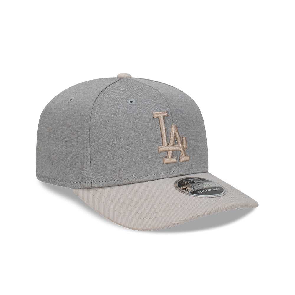 New Era หมวกรุ่น Los Angeles Dodgers Shadow Tech 2-Tone Stone Visor Gray 9SEVENTY Stretch-Snap Cap