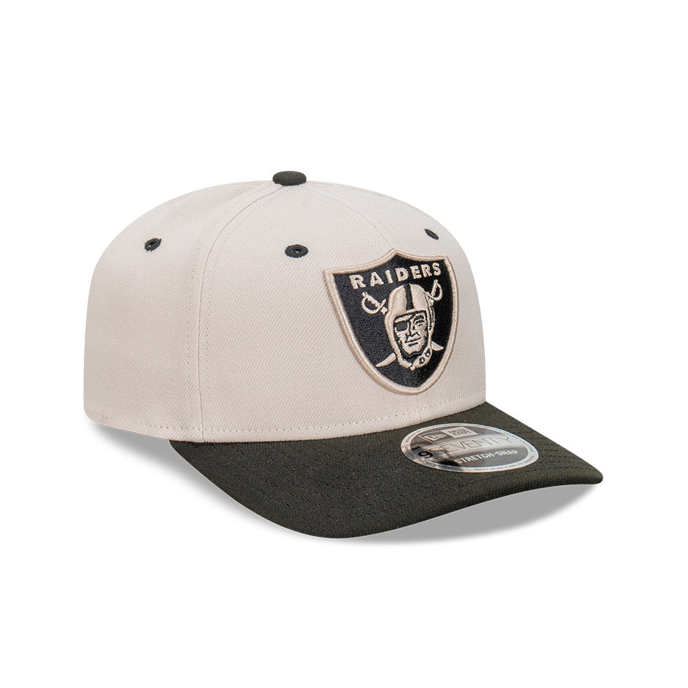 New Era หมวกรุ่น Las Vegas Raiders Stone Black 2-Tone 9Seventy Stretch Snap Cap