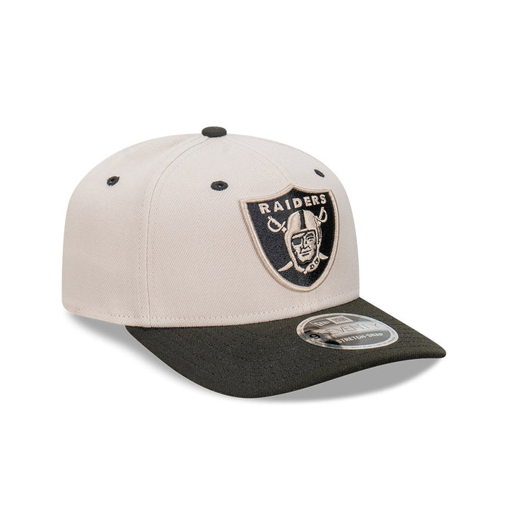 New Era หมวกรุ่น Las Vegas Raiders Stone Black 2-Tone 9Seventy Stretch Snap Cap