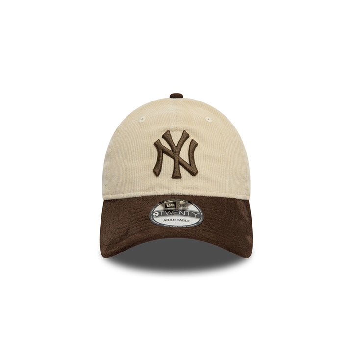 New Era หมวกรุ่น New York Yankees Premium Cord 2-Tone Walnut Visor Stone 9Twenty Cap
