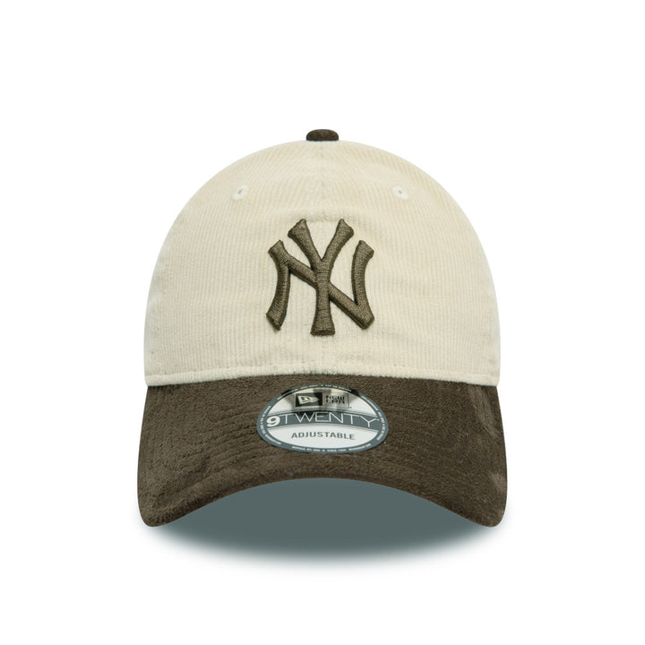 New Era หมวกรุ่น New York Yankees Premium Cord 2-Tone Walnut Visor Stone 9Twenty Cap