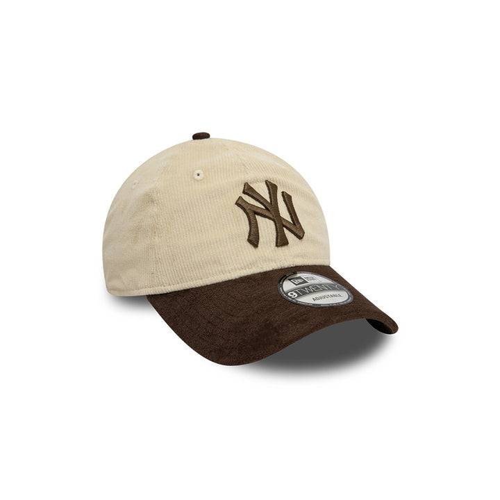 New Era หมวกรุ่น New York Yankees Premium Cord 2-Tone Walnut Visor Stone 9Twenty Cap