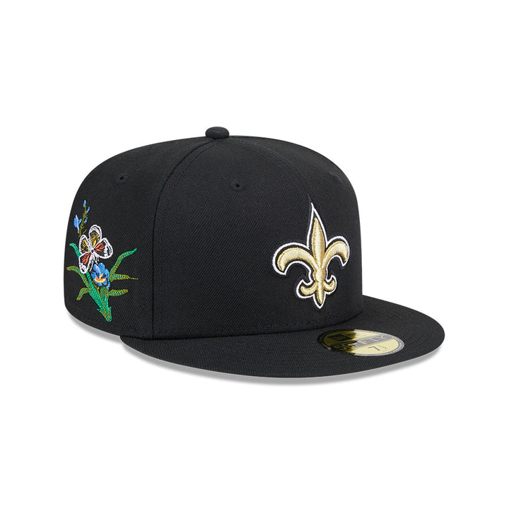 New Era หมวกรุ่น FELT x NFL New Orleans Saints Black 59FIFTY Cap