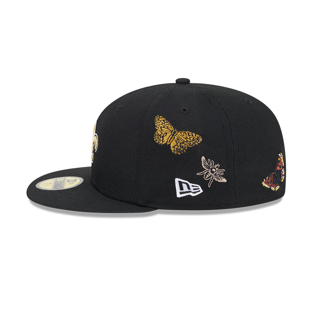 New Era หมวกรุ่น FELT x NFL New Orleans Saints Black 59FIFTY Cap