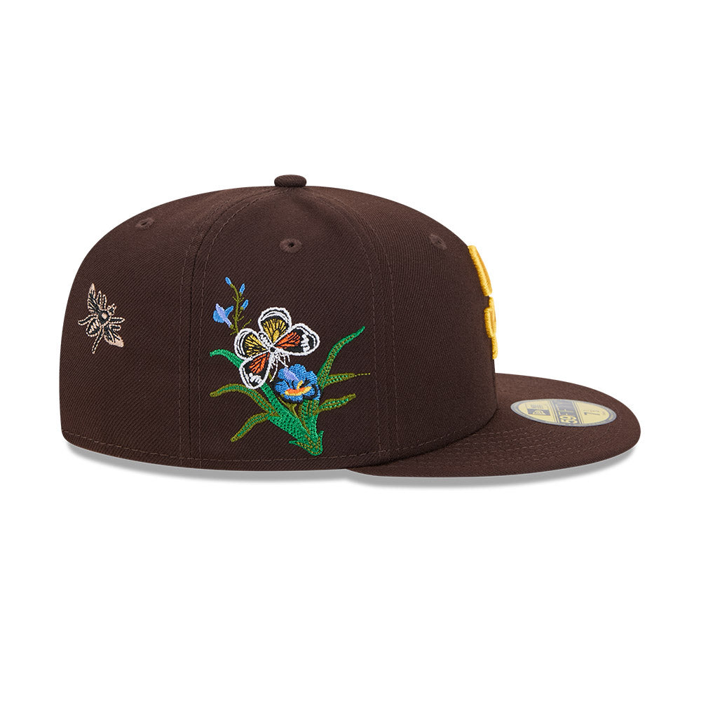 New Era หมวกรุ่น FELT x MLB San Diego Padres Dark Brown 59FIFTY Cap