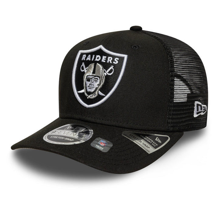 New Era หมวกรุ่น Las Vegas Raiders Mesh Black 9Seventy Stretch Snap Cap