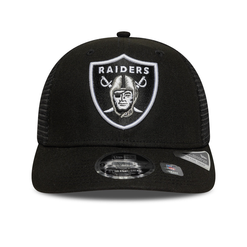 New Era หมวกรุ่น Las Vegas Raiders Mesh Black 9Seventy Stretch Snap Cap