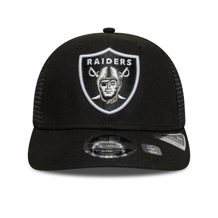 New Era หมวกรุ่น Las Vegas Raiders Mesh Black 9Seventy Stretch Snap Cap