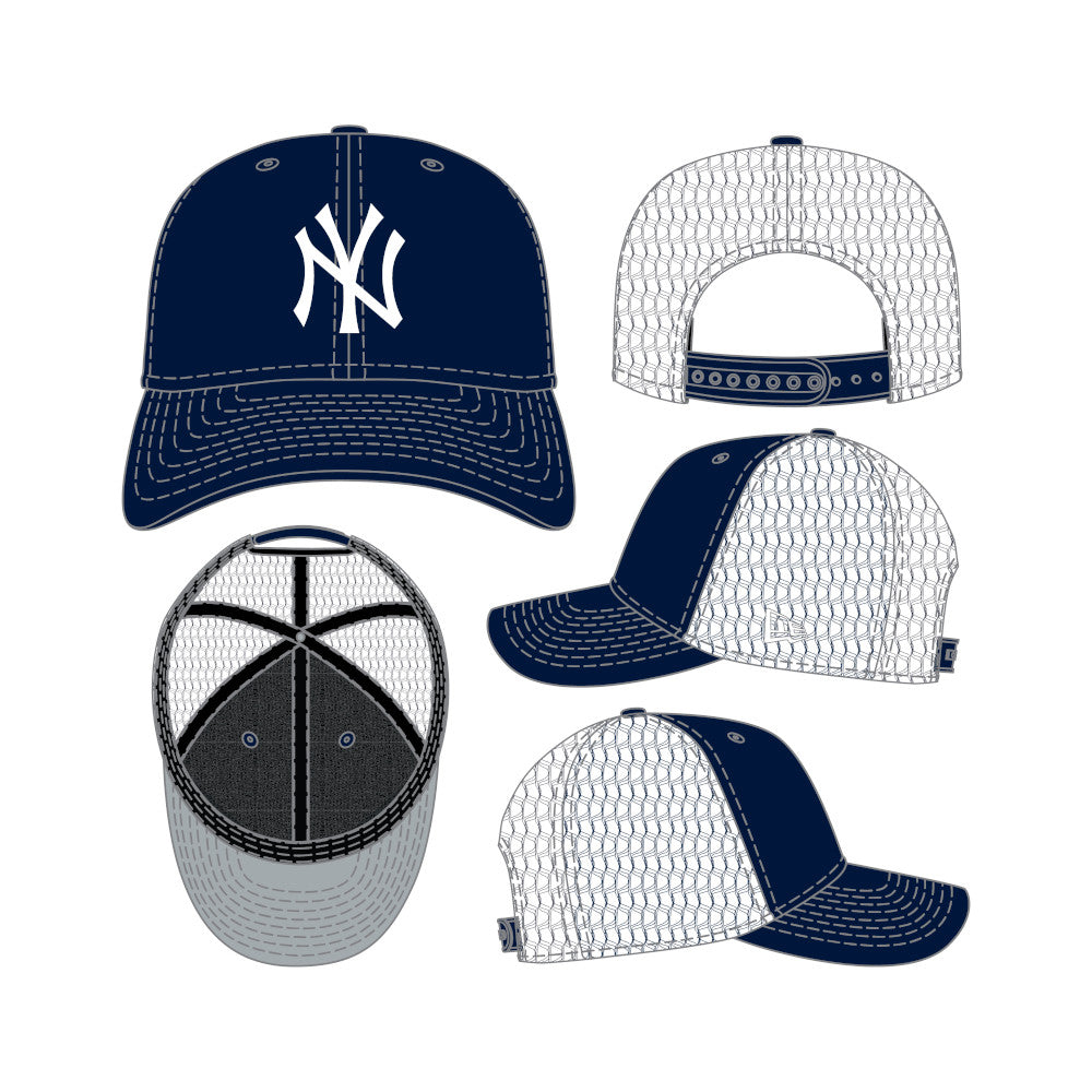New Era หมวกรุ่น New York Yankees Mesh Navy 9Seventy Stretch Snap Cap