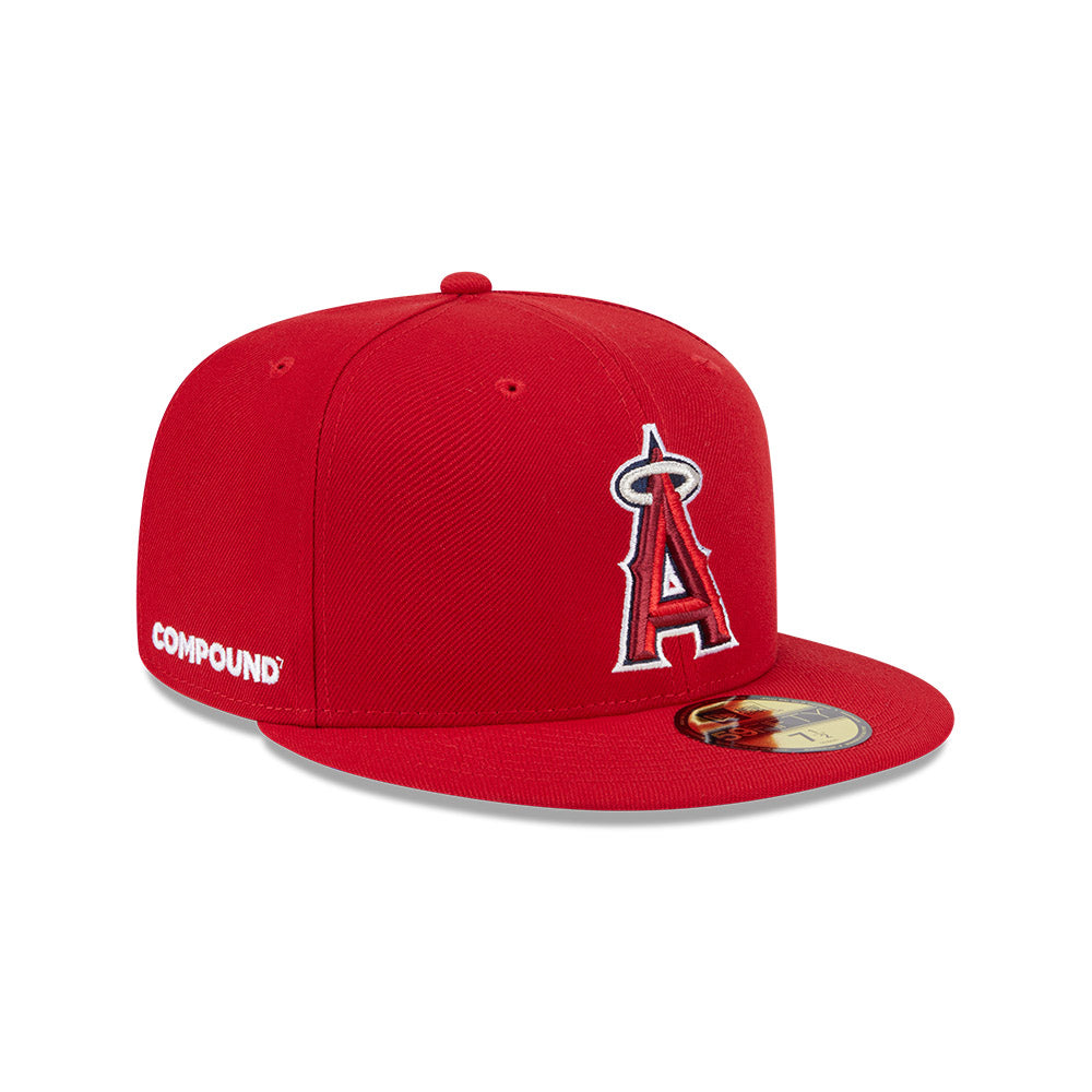 New Era หมวกรุ่น NEW ERA x COMPOUND x MLB 2025 Anaheim Angels 59FIFTY Cap