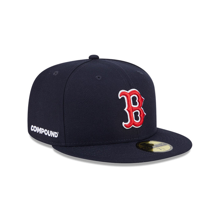 New Era หมวกรุ่น NEW ERA x COMPOUND x MLB 2025 Boston Red Sox 59FIFTY Cap