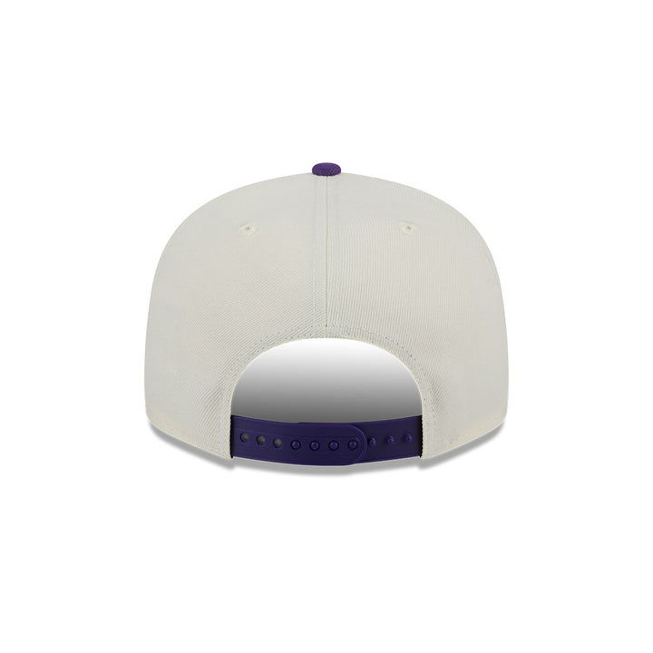 New Era หมวกรุ่น Los Angeles Lakers Nba Script 2-Tone True Purple Visor Chrome White 9Fifty Cap