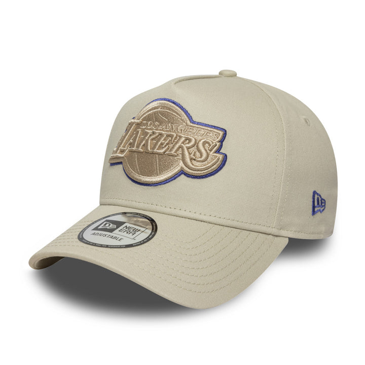 New Era หมวกรุ่น LOS ANGELES LAKERS TONAL OUTLINE STONE 9FORTY EF CAP