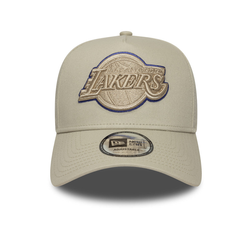 New Era หมวกรุ่น LOS ANGELES LAKERS TONAL OUTLINE STONE 9FORTY EF CAP