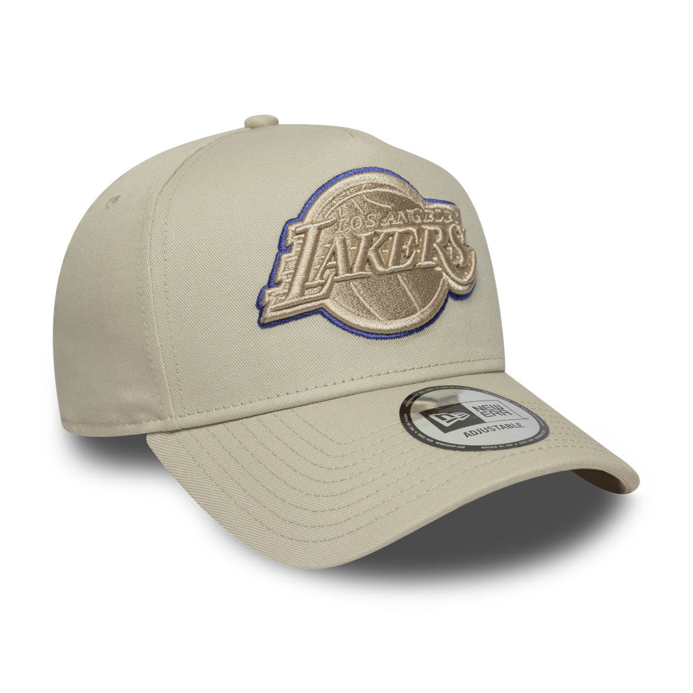 New Era หมวกรุ่น LOS ANGELES LAKERS TONAL OUTLINE STONE 9FORTY EF CAP