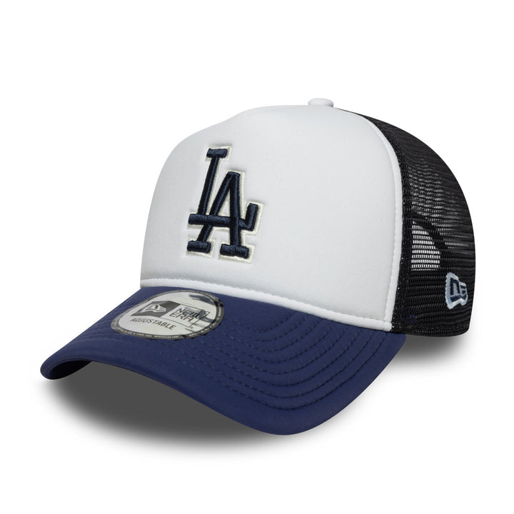 New Era หมวกรุ่น LOS ANGELES DODGERS COOPERSTOWN 2-TONE NAVY VISOR OPTIC WHITE 9FORTY EF TRUCKER CAP