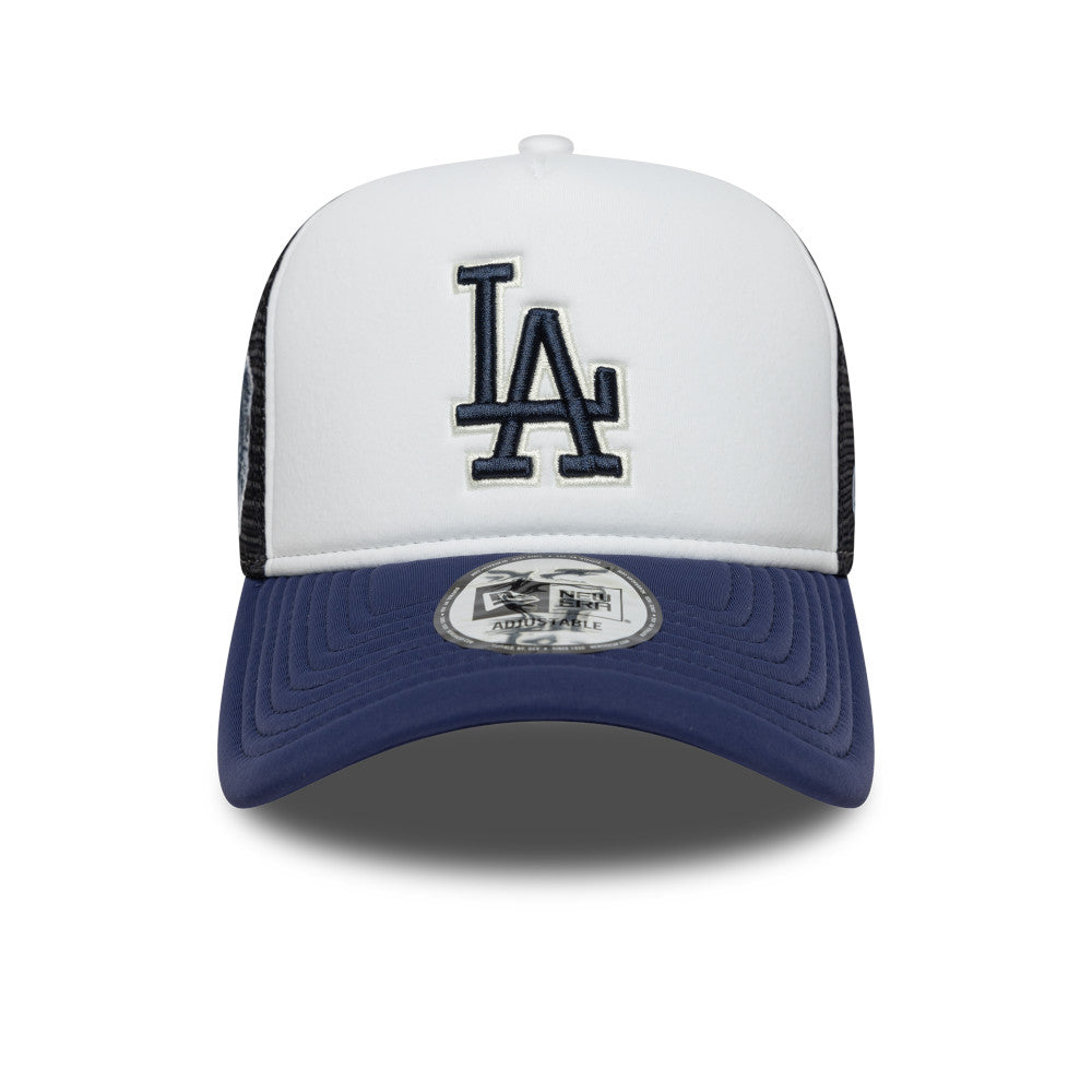 New Era หมวกรุ่น LOS ANGELES DODGERS COOPERSTOWN 2-TONE NAVY VISOR OPTIC WHITE 9FORTY EF TRUCKER CAP