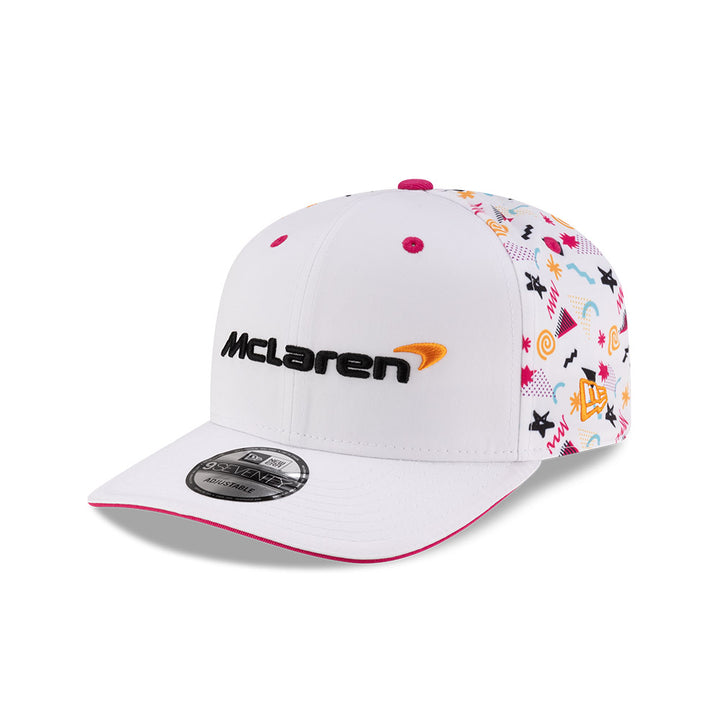 New Era หมวกรุ่น McLaren Racing Race Special White Miami 9Seventy Stretch-Snap Cap