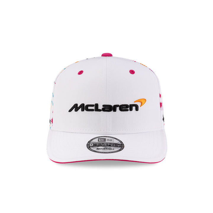 New Era หมวกรุ่น McLaren Racing Race Special White Miami 9Seventy Stretch-Snap Cap
