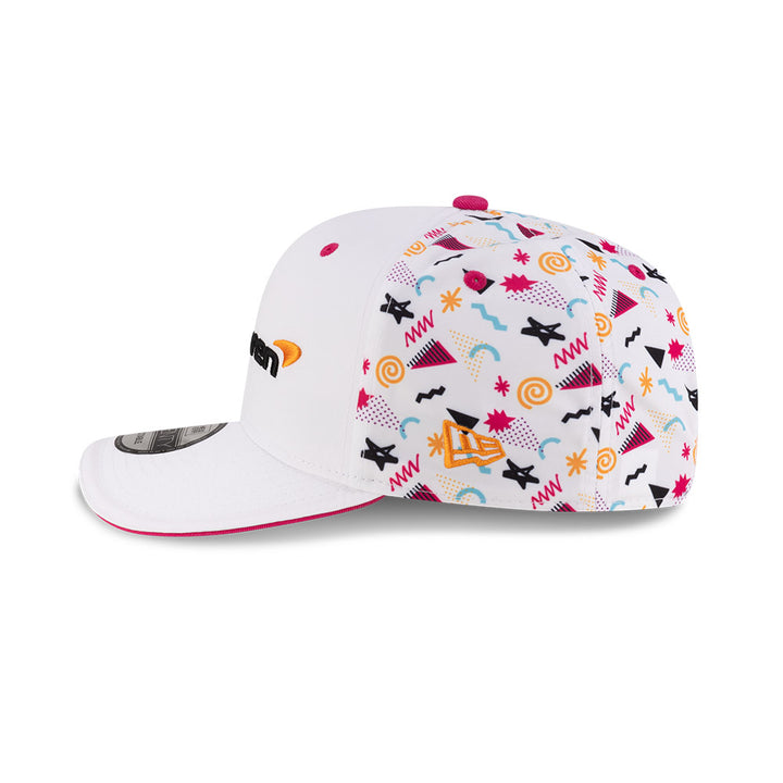 New Era หมวกรุ่น McLaren Racing Race Special White Miami 9Seventy Stretch-Snap Cap