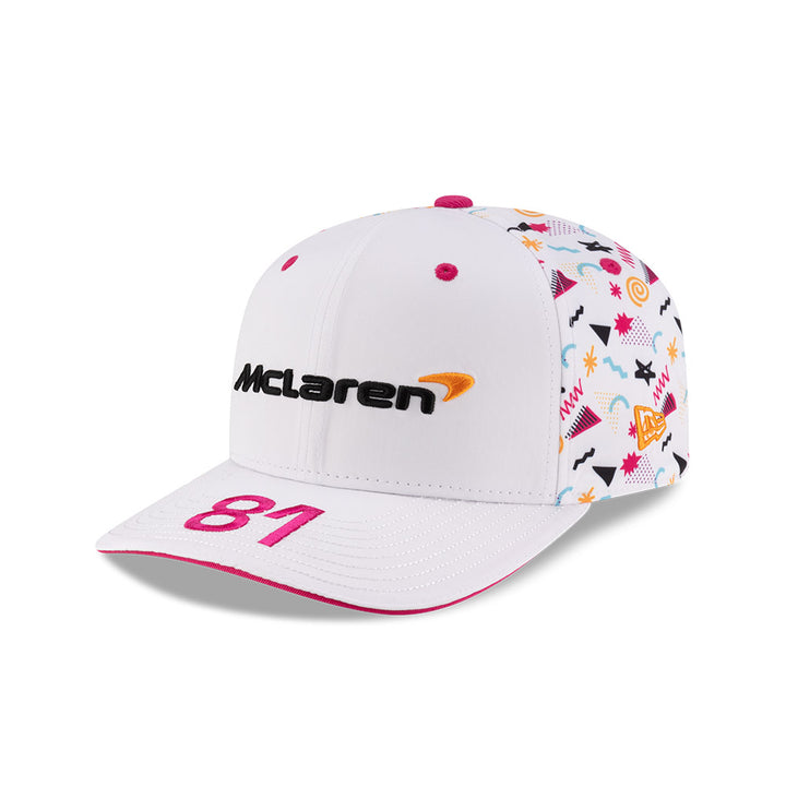New Era หมวกรุ่น McLaren Racing Race Special White OP Miami 9Seventy Stretch-Snap Cap