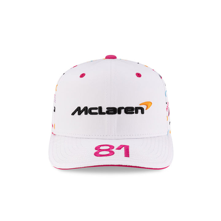 New Era หมวกรุ่น McLaren Racing Race Special White OP Miami 9Seventy Stretch-Snap Cap