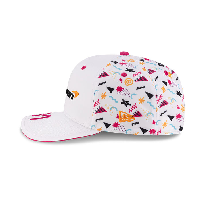New Era หมวกรุ่น McLaren Racing Race Special White OP Miami 9Seventy Stretch-Snap Cap