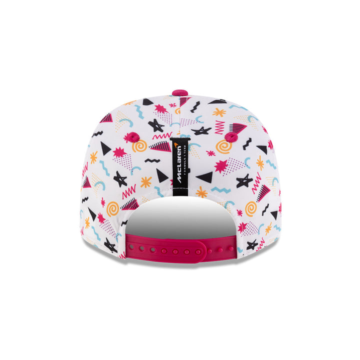 New Era หมวกรุ่น McLaren Racing Race Special White OP Miami 9Seventy Stretch-Snap Cap