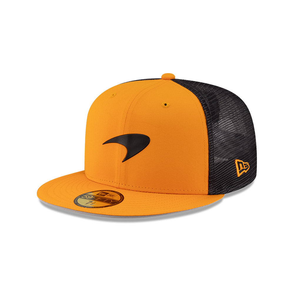 Casquette New Era 39Thirty Stretch - McLaren Racing - Noir - 97% Coton 3% élasthanne - Neuf étiqueté